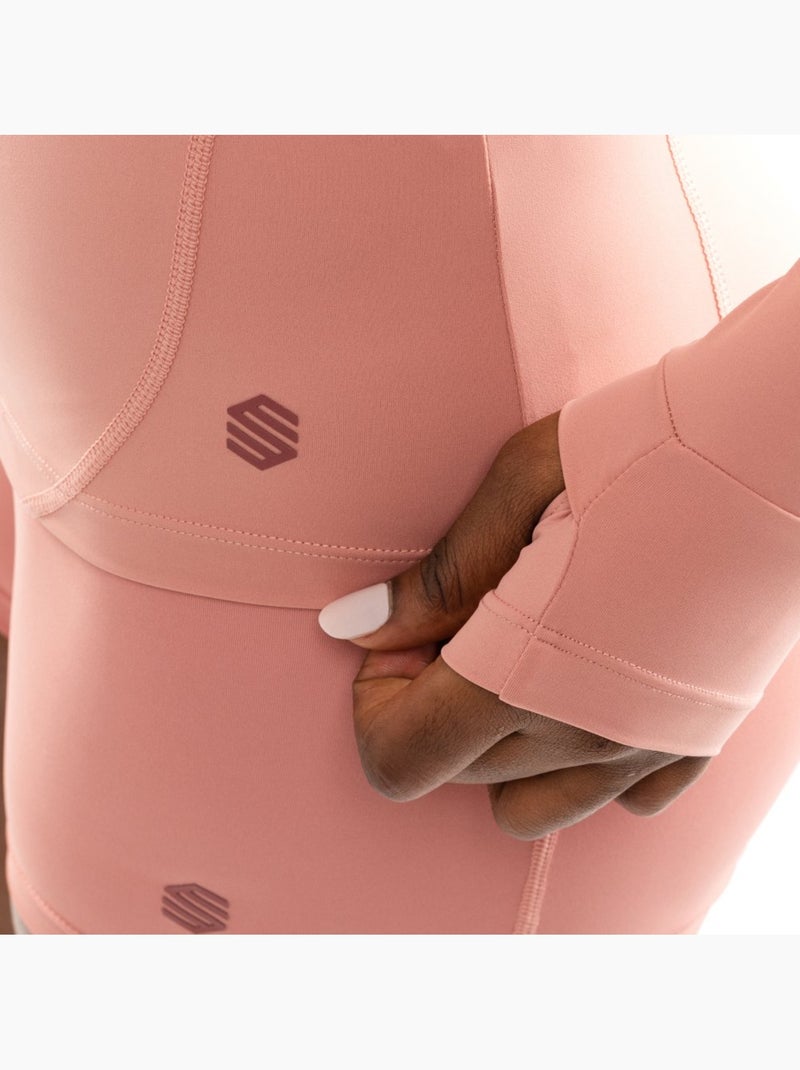 Chaqueta ultraligera cremallera entrenamiento mujer fitness mujer pelican Coral - Kiabi