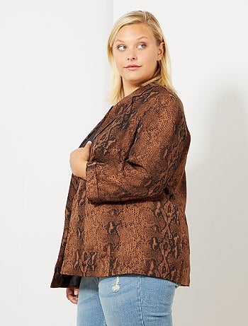 Chaqueta vaporosa con estampado de 'pitón' - Kiabi