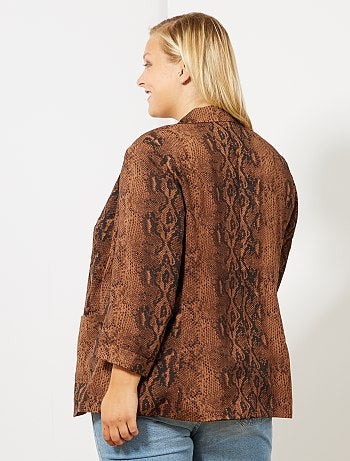 Chaqueta vaporosa con estampado de 'pitón' - Kiabi