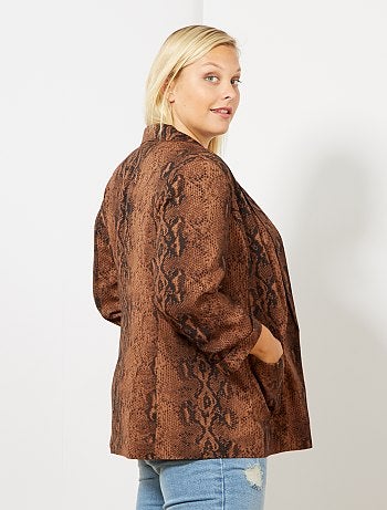 Chaqueta vaporosa con estampado de 'pitón' - Kiabi