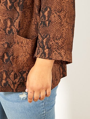 Chaqueta vaporosa con estampado de 'pitón' - Kiabi