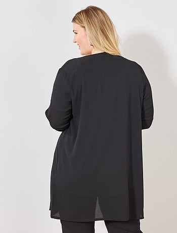 Chaqueta vaporosa de punto con faldones - Kiabi