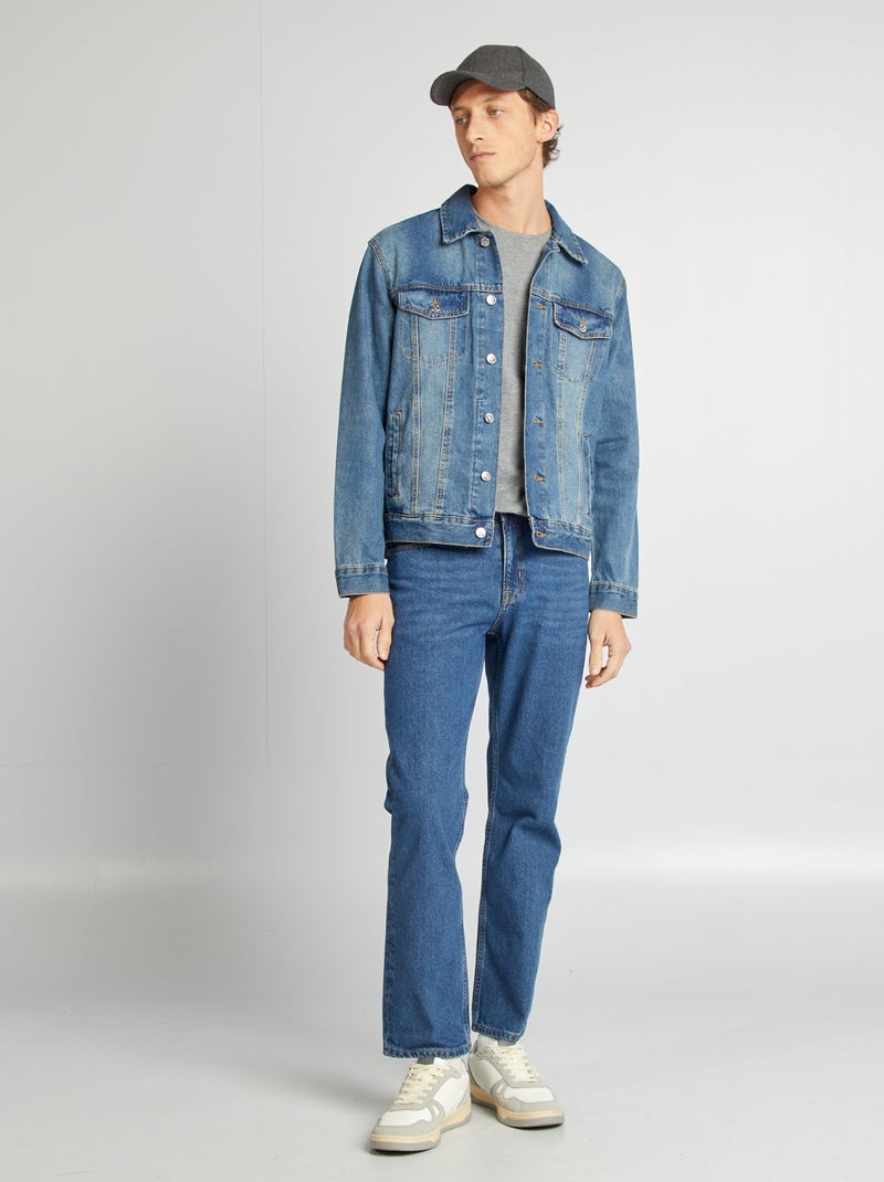 Chaqueta vaquera abotonada AZUL - Kiabi