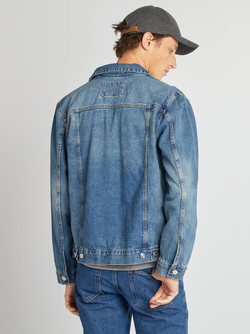 Chaqueta vaquera abotonada AZUL - Kiabi