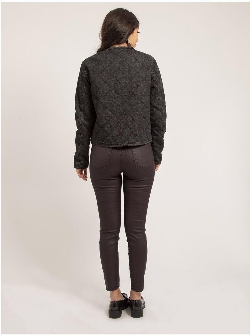 Chaqueta vaquera acolchada UMANI Gris antracita - Kiabi