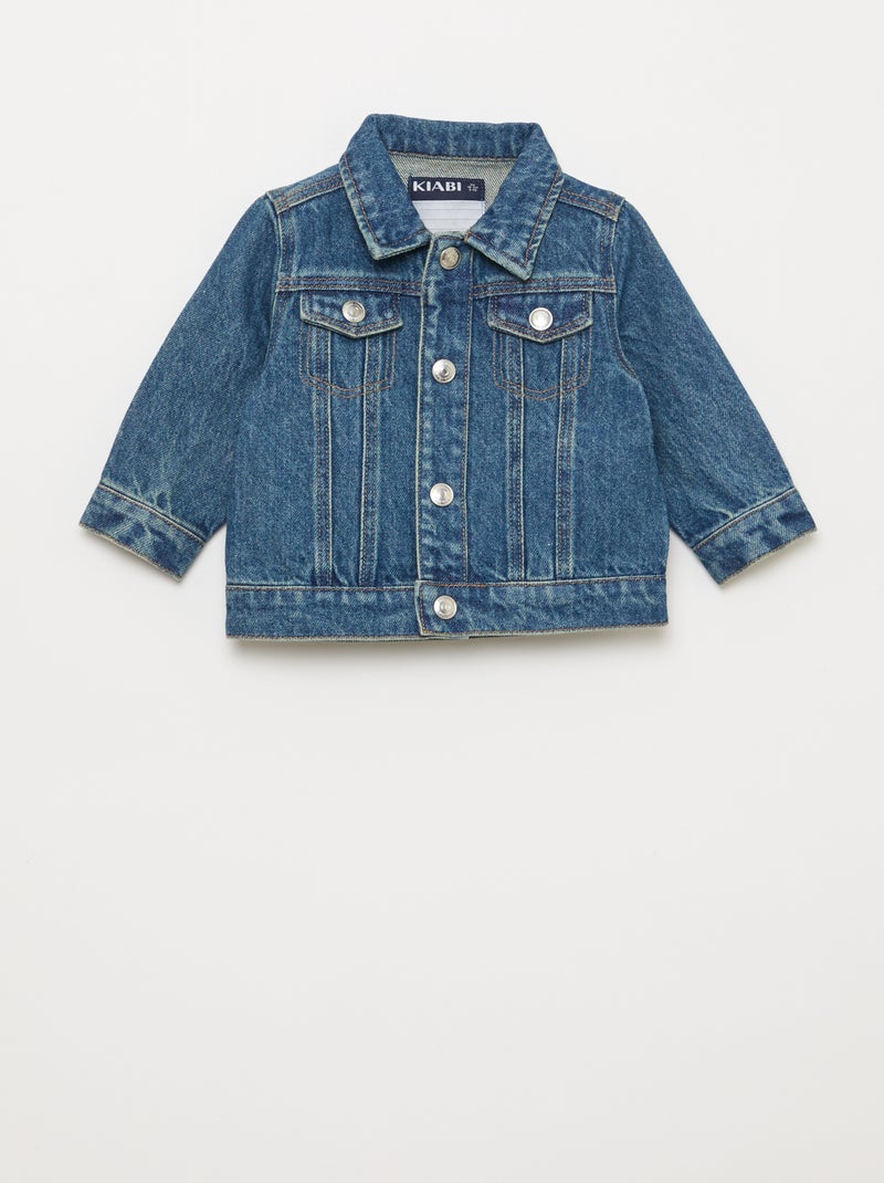 Chaqueta vaquera con abertura a presión Azul - Kiabi
