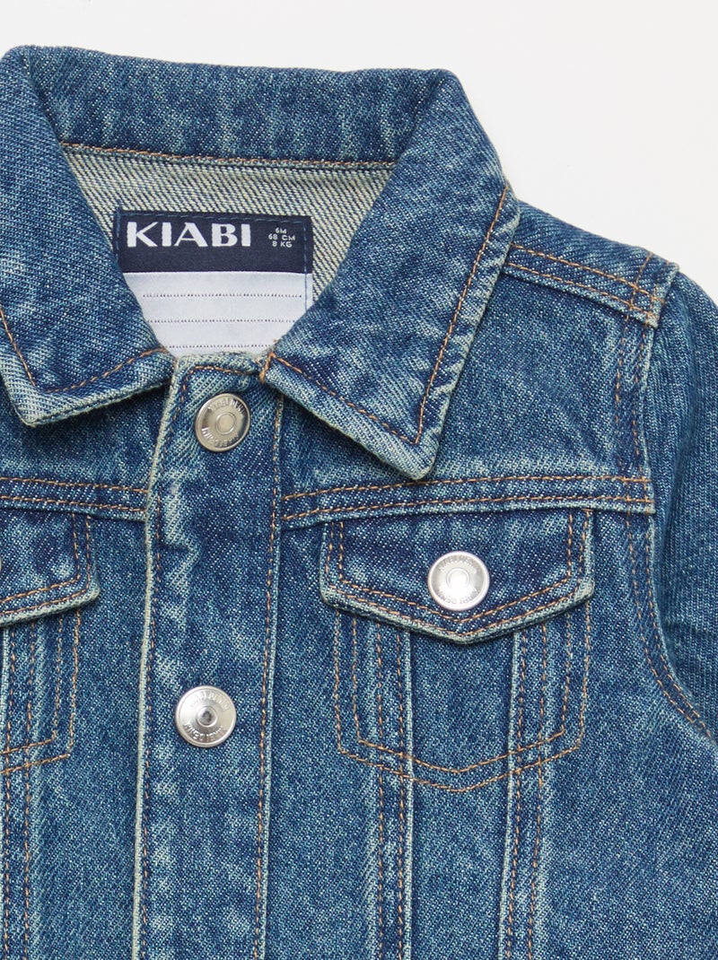 Chaqueta vaquera con abertura a presión Azul - Kiabi