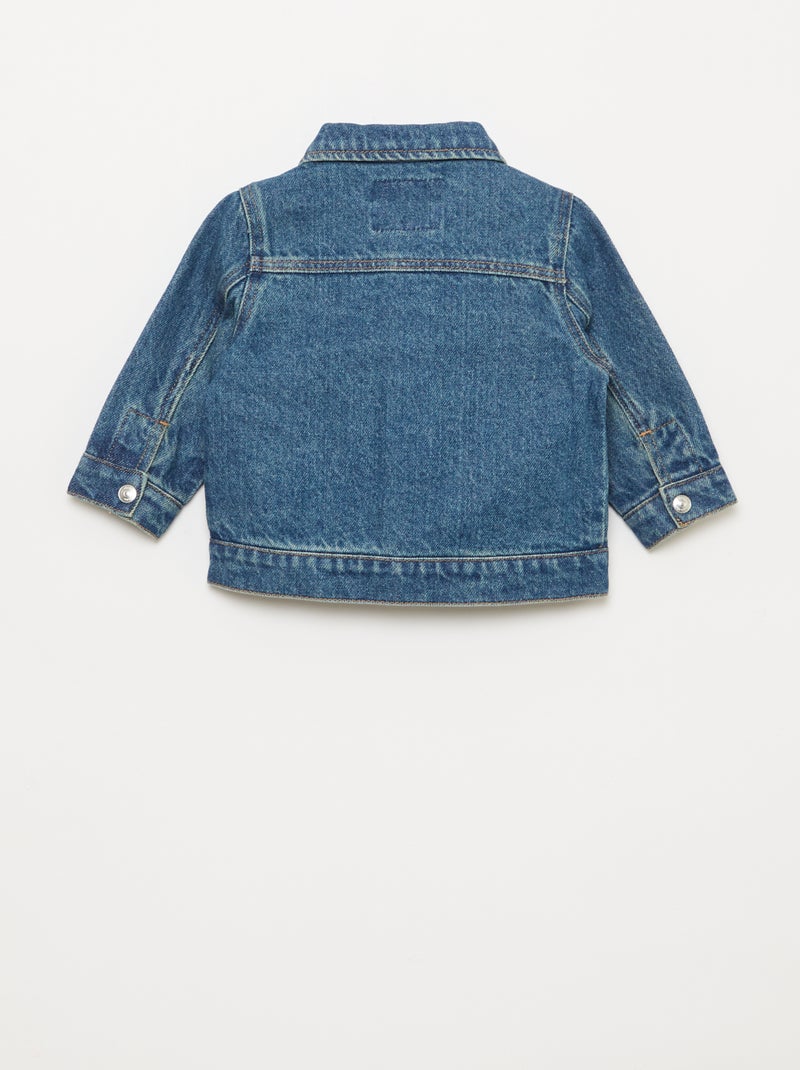 Chaqueta vaquera con abertura a presión Azul - Kiabi