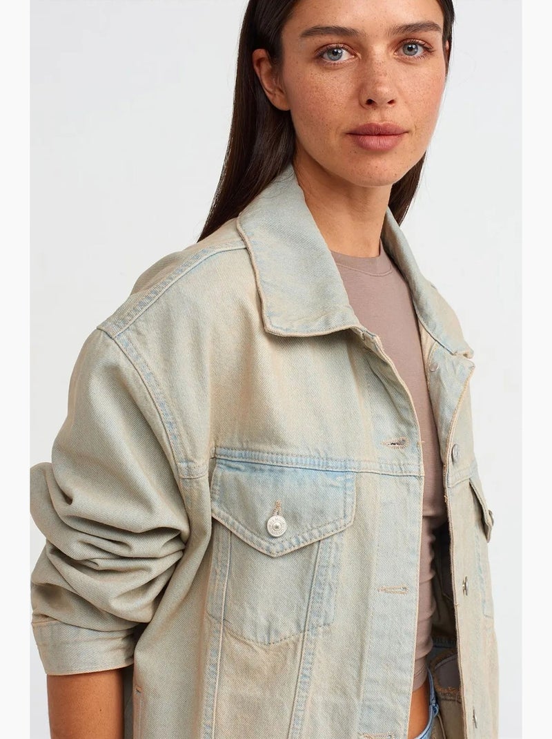 Chaqueta vaquera con botones dilvin Arena - Kiabi