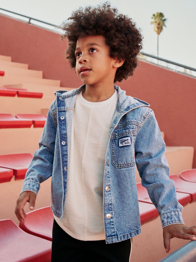 Chaqueta vaquera con capucha Azul - Kiabi