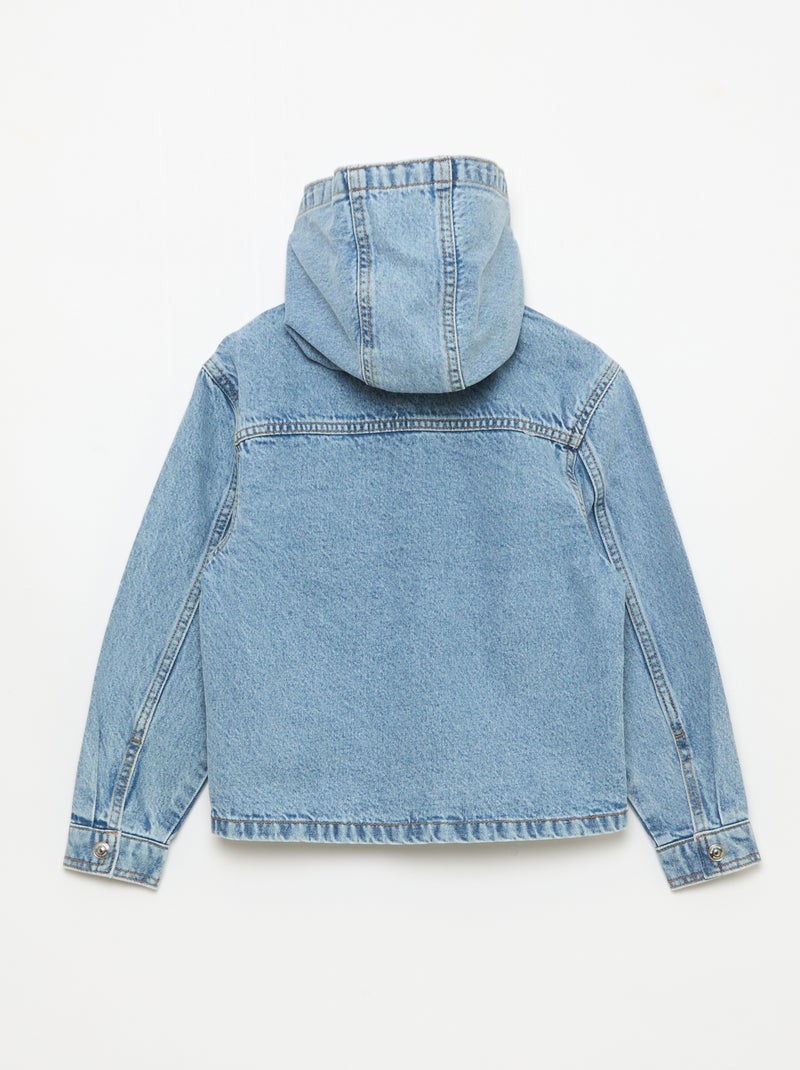 Chaqueta vaquera con capucha Azul - Kiabi