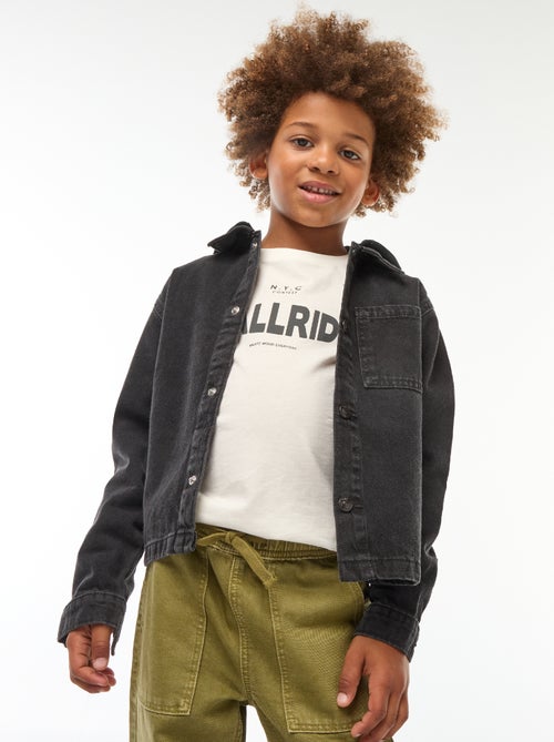 Chaqueta vaquera con capucha - Kiabi