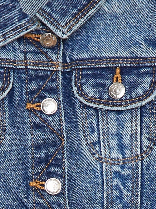 Chaqueta vaquera con cierre de automáticos - Kiabi