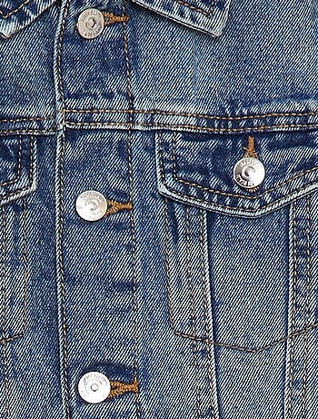 Chaqueta vaquera con cierre de botones