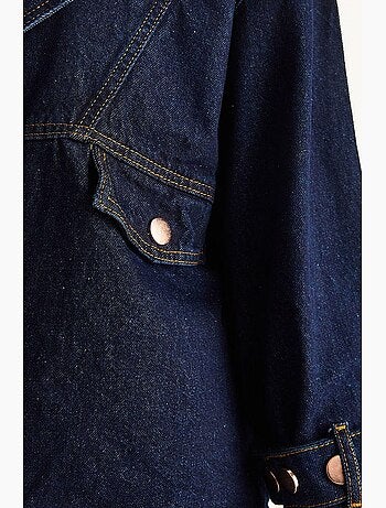 Chaqueta vaquera con cuello camisero y botones lucci