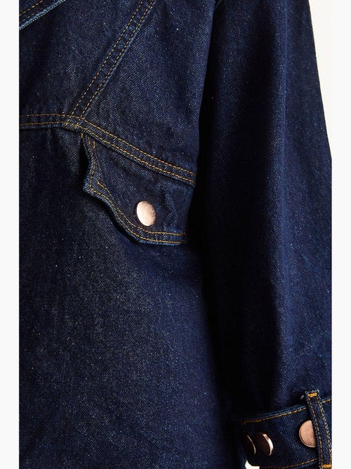 Chaqueta vaquera con cuello camisero y botones lucci - Kiabi Chaqueta vaquera con cuello camisero y botones lucci - Kiabi