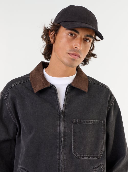 Chaqueta vaquera con cuello de pana - Kiabi