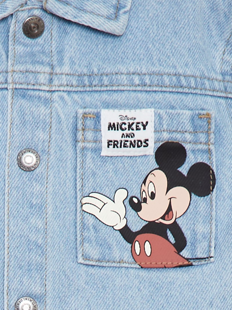Chaqueta vaquera con estampado 'Disney' 'Mickey' AZUL - Kiabi