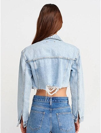 Chaqueta vaquera cropped de mujer dilvin