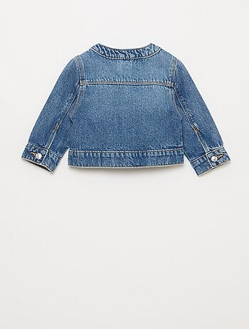 Chaqueta vaquera de cuello redondo