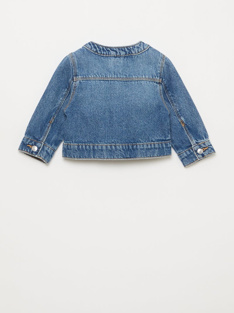 Chaqueta vaquera de cuello redondo Azul - Kiabi