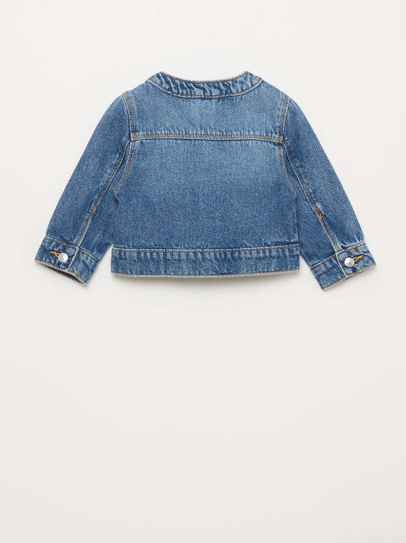Chaqueta vaquera de cuello redondo Azul - Kiabi