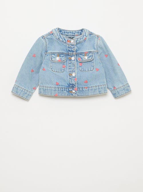 Chaqueta vaquera de cuello redondo - Kiabi