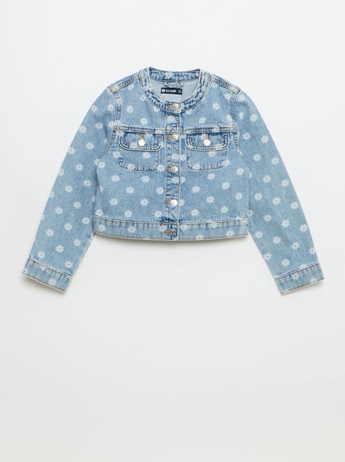 Chaqueta vaquera de cuello redondo - Kiabi