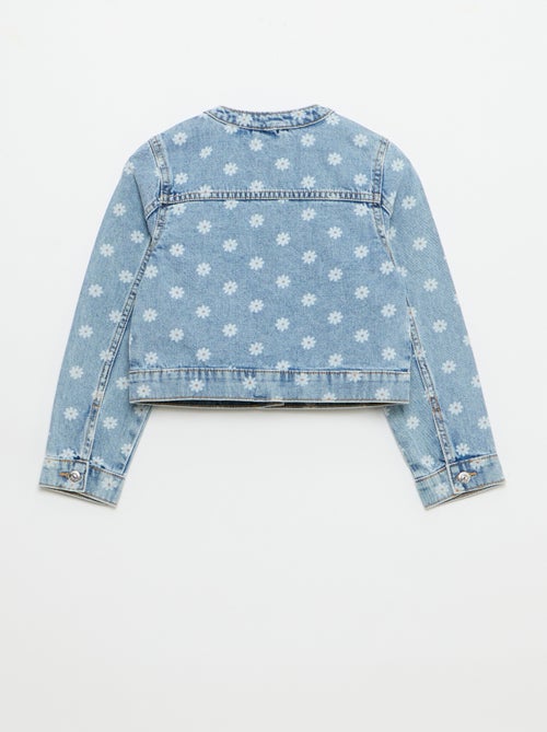 Chaqueta vaquera de cuello redondo - Kiabi