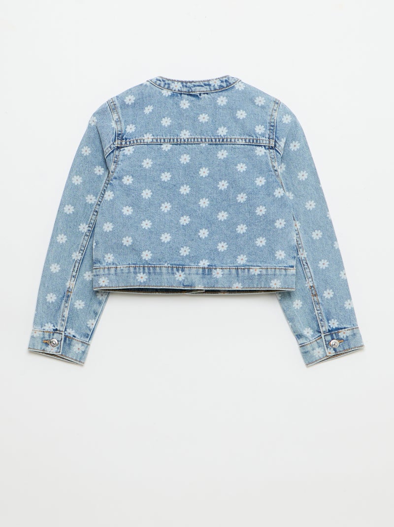 Chaqueta vaquera de cuello redondo Azul - Kiabi
