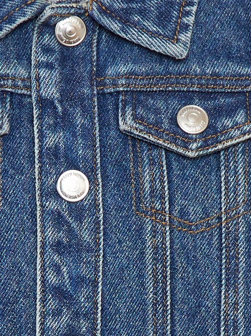 Chaqueta vaquera de manga larga AZUL - Kiabi