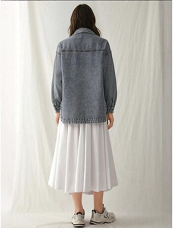 Chaqueta vaquera extragrande con dos bolsillos bdart