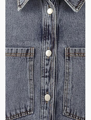 Chaqueta vaquera extragrande con dos bolsillos bdart
