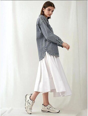 Chaqueta vaquera extragrande con dos bolsillos bdart