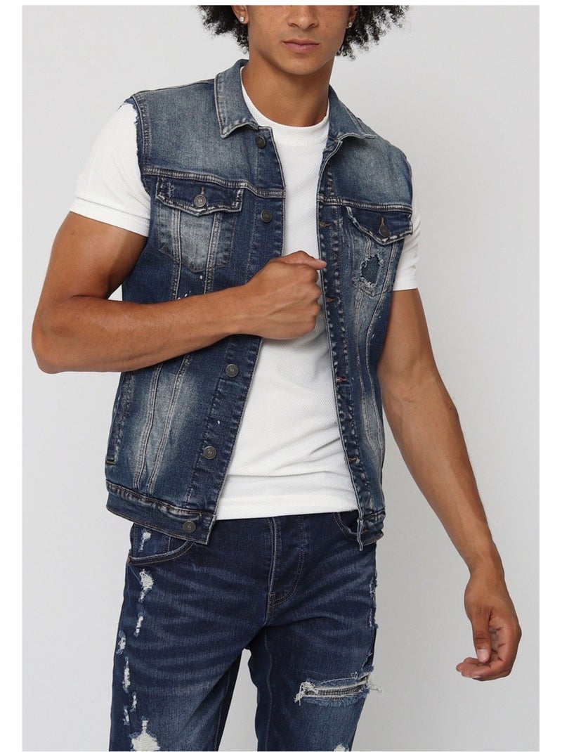 Chaqueta vaquera Kebello Azul - Kiabi