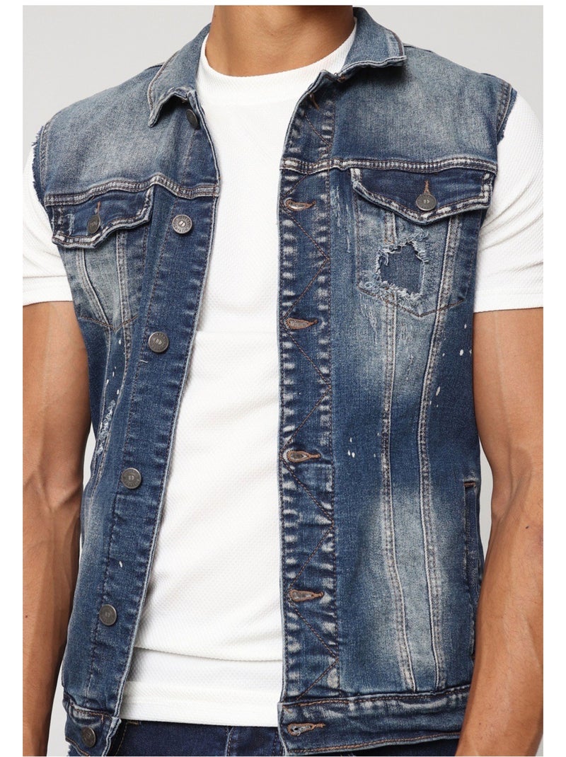 Chaqueta vaquera Kebello Azul - Kiabi