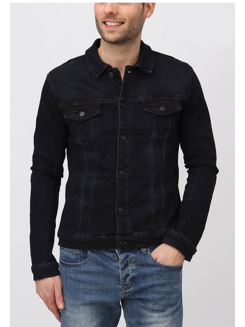 Chaqueta vaquera Kebello Azul marino - Kiabi