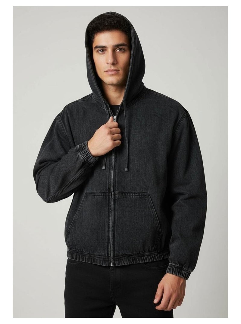 Chaqueta vaquera Kebello Negro Negro - Kiabi