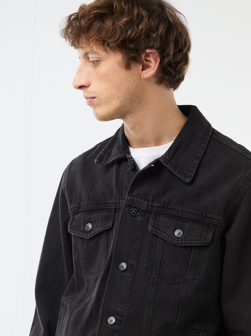 Chaqueta vaquera Negro - Kiabi