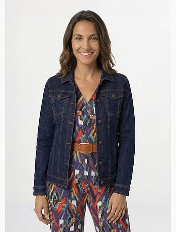 Chaqueta vaquera recta con botones - Afibel