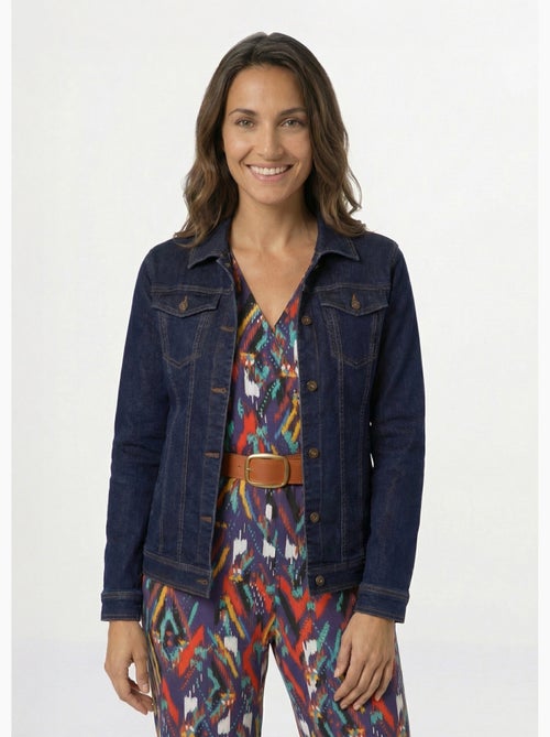 Chaqueta vaquera recta con botones - Afibel - Kiabi