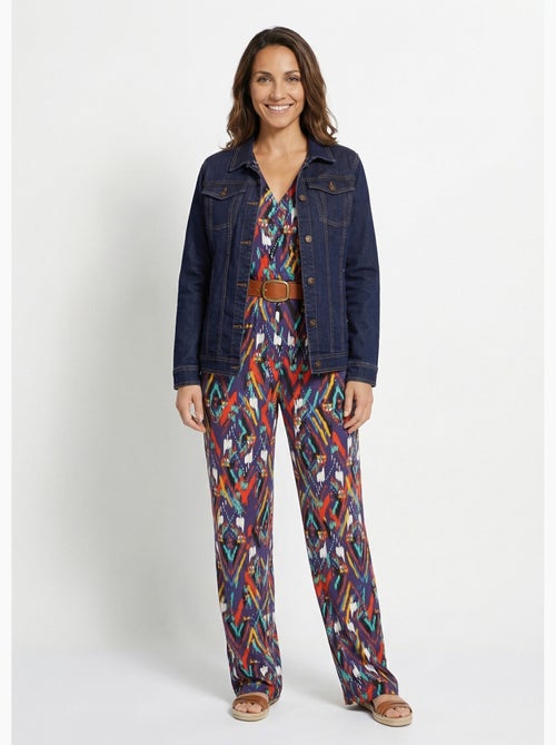 Chaqueta vaquera recta con botones - Afibel - Kiabi