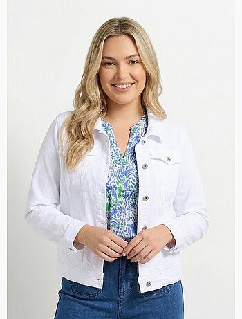 Chaqueta vaquera recta con botones - Afibel