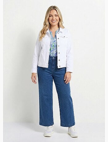 Chaqueta vaquera recta con botones - Afibel