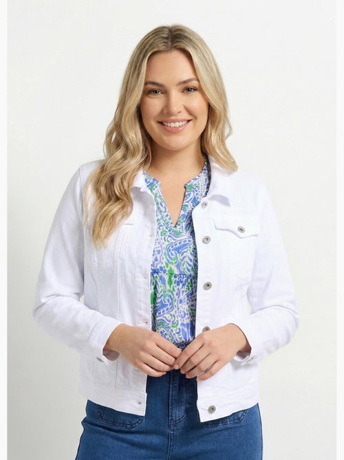 Chaqueta vaquera recta con botones - Afibel - Kiabi