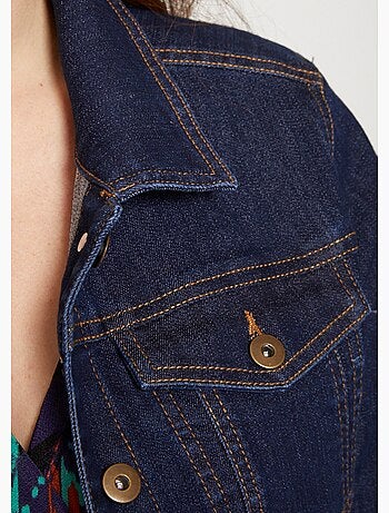 Chaqueta vaquera recta con botones - Afibel