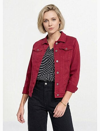 Chaqueta vaquera recta con botones - Afibel