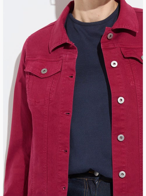 Chaqueta vaquera recta con botones - Afibel - Kiabi