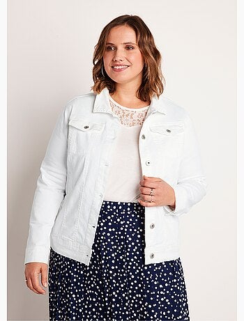 Chaqueta vaquera recta con botones