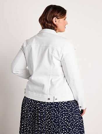 Chaqueta vaquera recta con botones